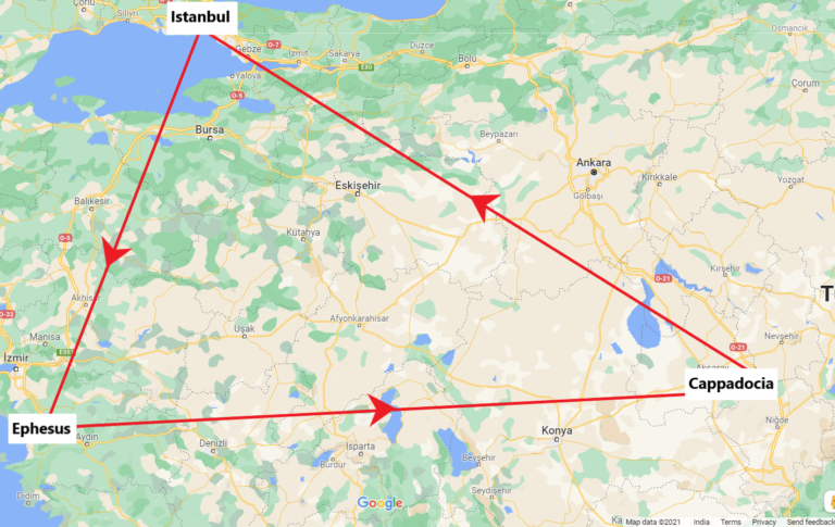 Complete the golden triangle of Turkey - Istanbul, Ephesus, Cappadocia